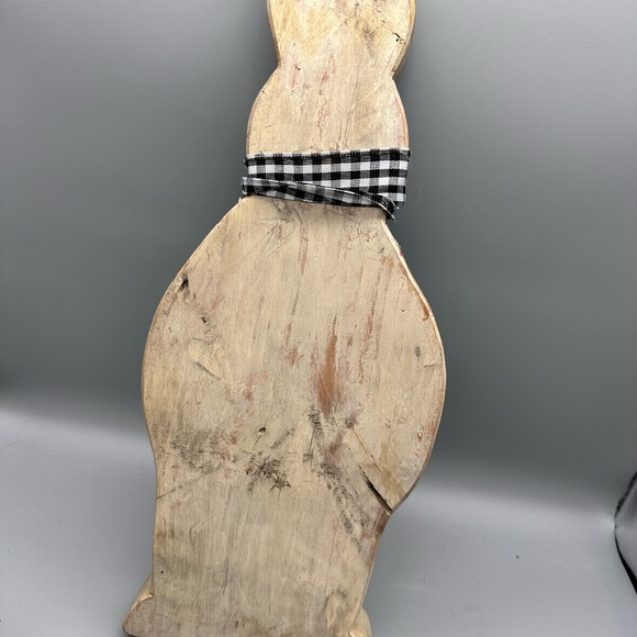 Easter bunny wooden, handcrafted decor - Picture 6 of 9